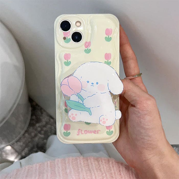 Tulip Puppy Phone Case - IPhone Case