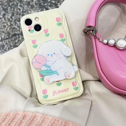 Tulip Puppy Phone Case - IPhone Case