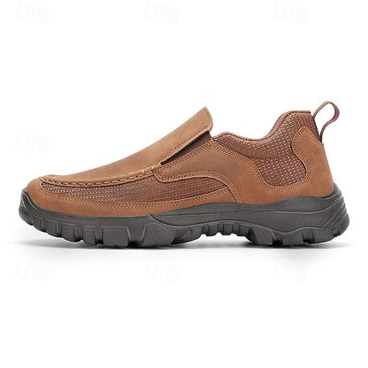 Men's Maroon Perforated Slip-On Sandals with Stylish Design