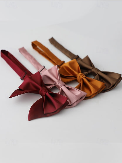 Bow Colors Multiple in Men's Satin Tie