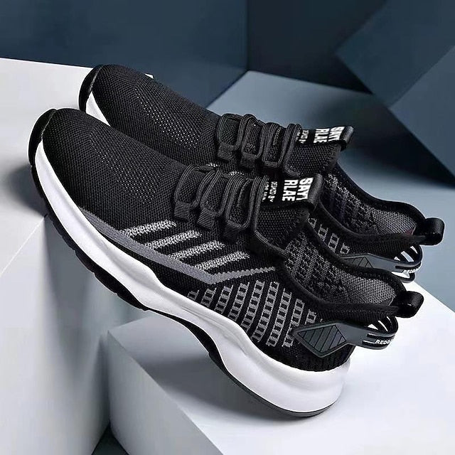 Men's Sneakers Casual Shoes Sporty Look Flyknit Shoes