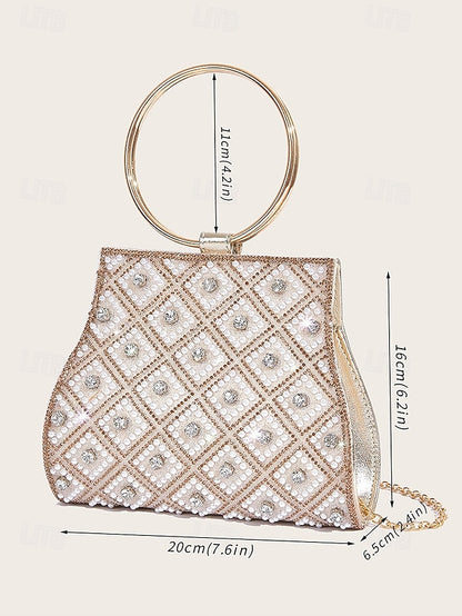 Evening – Clutch Women's Rhinestone Embellished Bag