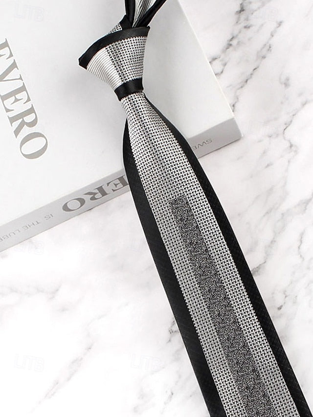 Classic Polyester Pattern Necktie Men's with