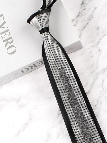 Classic Polyester Pattern Necktie Men's with