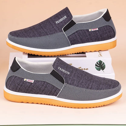 Men's Sport Style Slip-On Sneakers – Comfortable Mesh