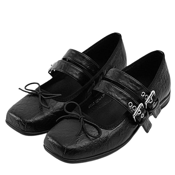 Vintage Ballet Flats - EU34 (US4.0) / Black - Shoes