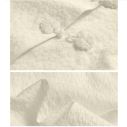 Vintage T-Shirt Split Skirt Set Buckle Print Floral Stitching