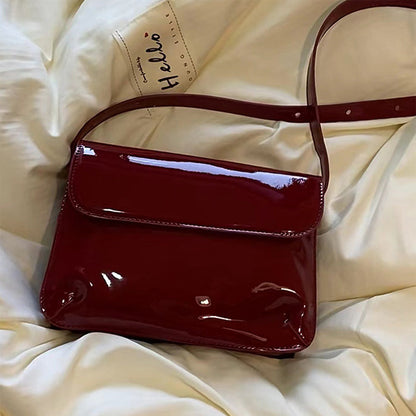 Vintage Red Lacquered Bag