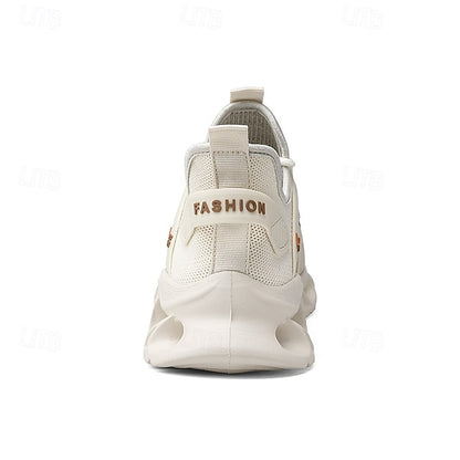 Men's Yellow Performance Sneakers with Flame Design,