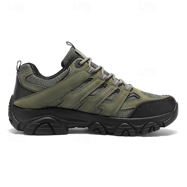 Men's Beige Outdoor Hiking Sneakers - Lightweight