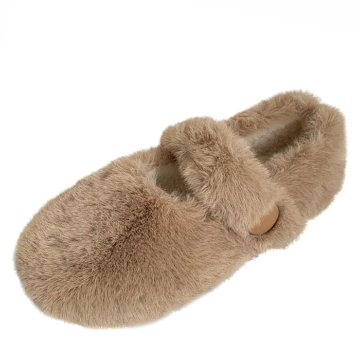 Ballerines chaudes en peluche