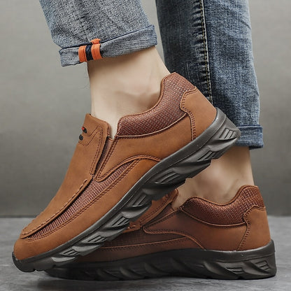 Men's Suede Slip-On Loafers – Lightweight, Breathable