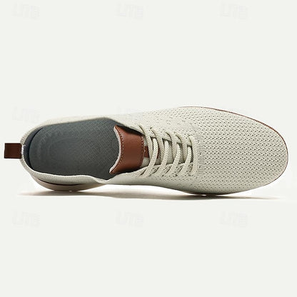 Men's Lightweight Breathable Knit Sneakers - Casual