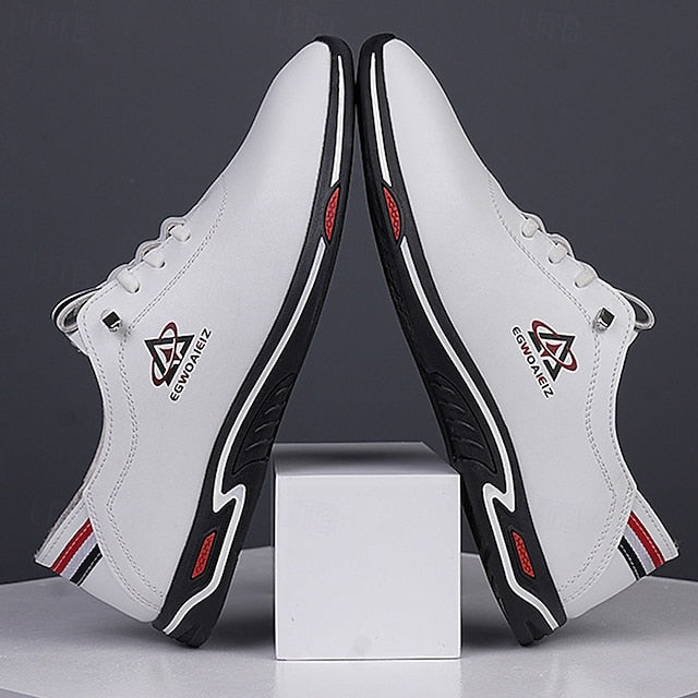 Men's White Slip-On Sports Sneakers – Lightweight