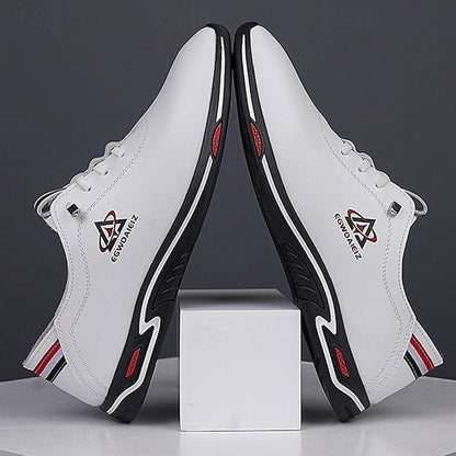 Men's White Slip-On Sports Sneakers – Lightweight