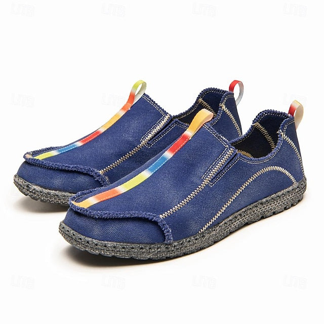 Men's Eco-Friendly Slip-On Canvas Shoes - Sustainable