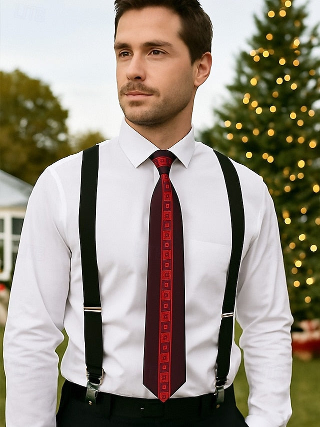 Classic Polyester Pattern Necktie Men's with