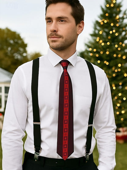 Classic Polyester Pattern Necktie Men's with
