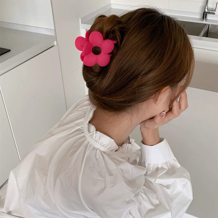 Pince à cheveux à fleurs Y2K