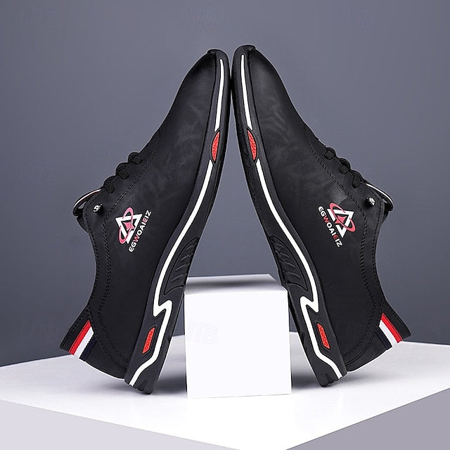 Men's White Slip-On Sports Sneakers – Lightweight