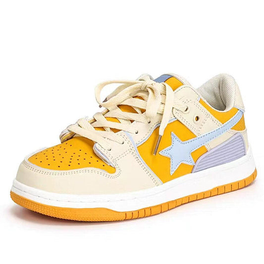 Yellow Star Aesthetic Sneakers