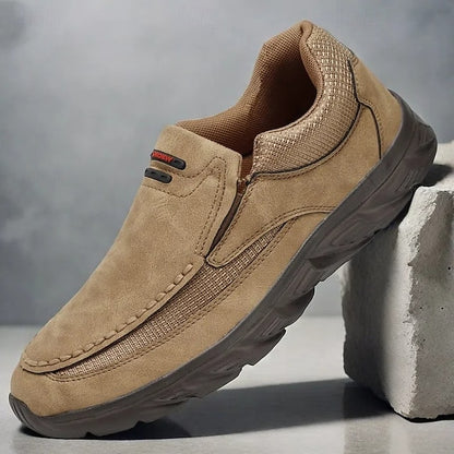 Men's Suede Slip-On Loafers – Lightweight, Breathable