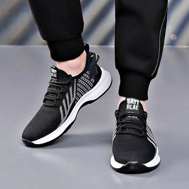 Men's Sneakers Casual Shoes Sporty Look Flyknit Shoes