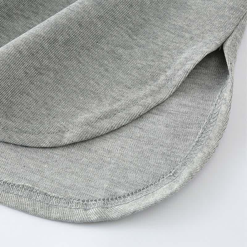 Wide Leg Zipper T-Shirt Pants Casual Draw String