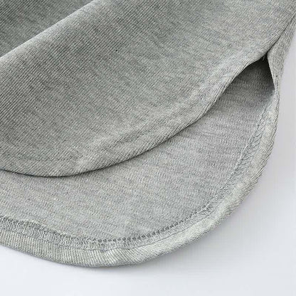 Wide Leg Zipper T-Shirt Pants Casual Draw String