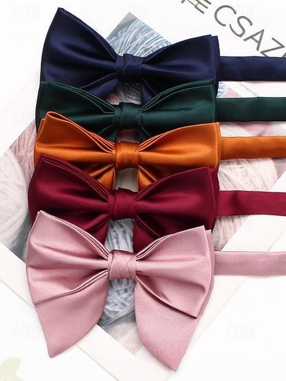 Bow Colors Multiple in Men's Satin Tie