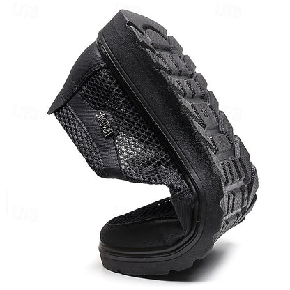 Men's Breathable Slip-On Mesh Sneakers - Lightweight and