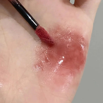 Pfirsichfarbener Spiegel-Lipgloss