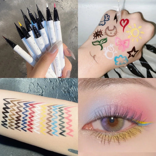 Eyeliner fantaisie coloré Kawaii