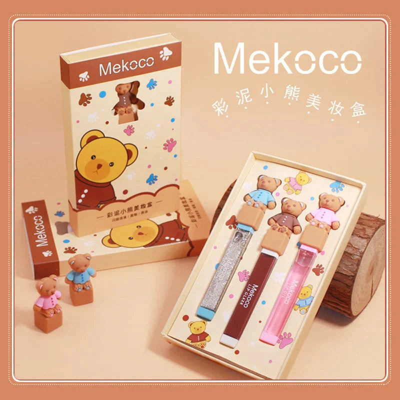 Cute Bear Transparent Lip Oil Set MK18696