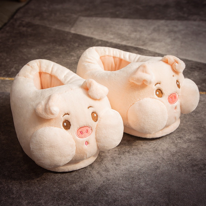 Kawaii Hamster Plush Pig Shark Slippers Stuffed Animal Slippers LIN76 - mkkawaiishop