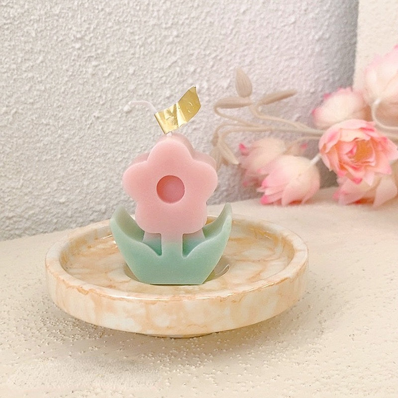 Cute Korean Flower Shaped Scented Candle LIN115 - mkkawaiishop