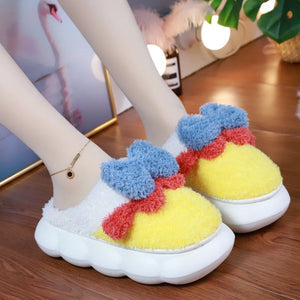 Chaussons Kawaii aux couleurs pastel avec nœud mignon ON889