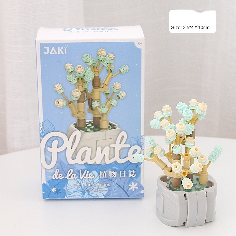 DIY Potted Plants Flowers Blocks