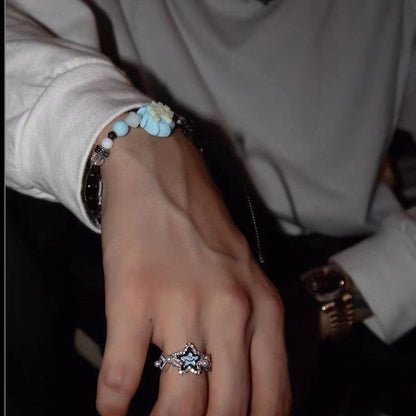 Bagues Étoile Bleue