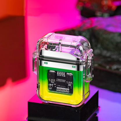 Legierung Rotary Gyro Typ-C Aufladen Elektrisches Feuerzeug MK19222 