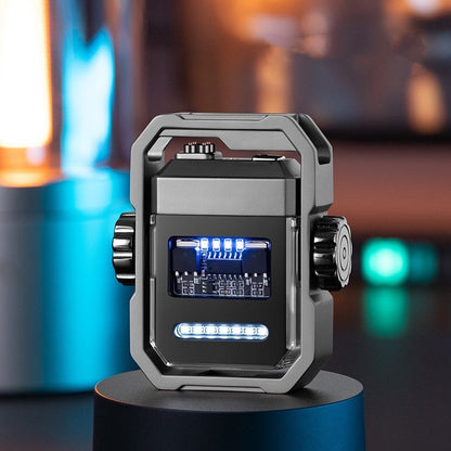 Legierung Rotary Gyro Typ-C Aufladen Elektrisches Feuerzeug MK19222 