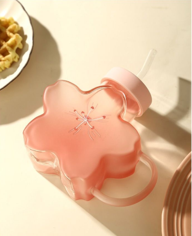 Cute Sakura Pink Cherry Blossom Water Bottle ON1092