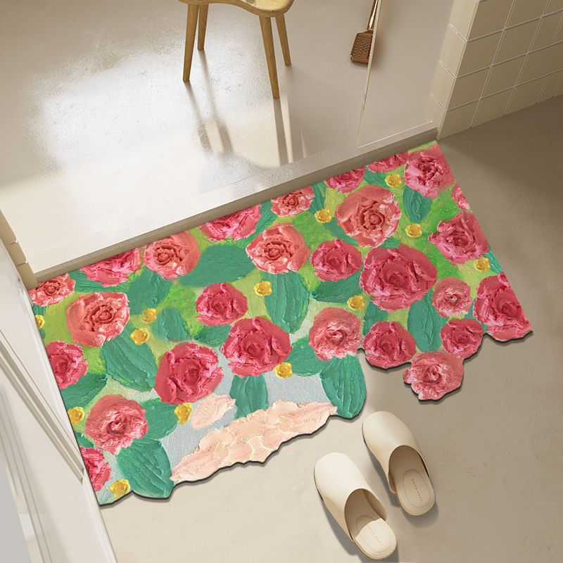 Diatom mud oil painting foot mat bathroom mat MK18671