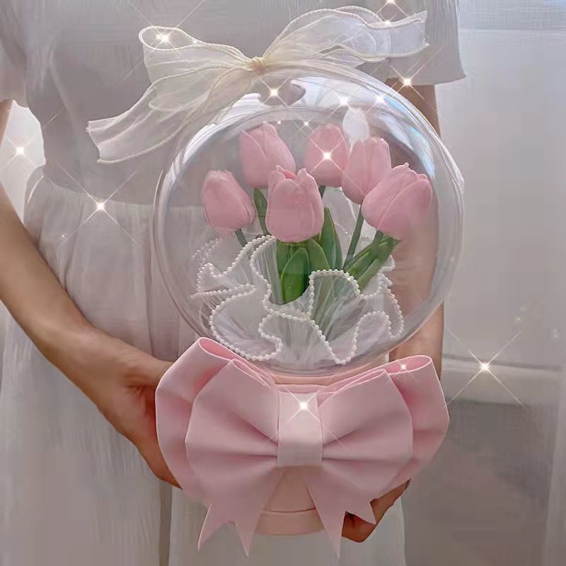 DIY Tulip Bubble LED Flower Bouquet MK18585