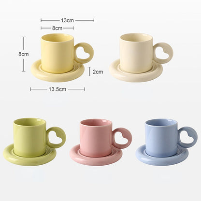 Heart-shaped Cup and Plate - Heartzcore