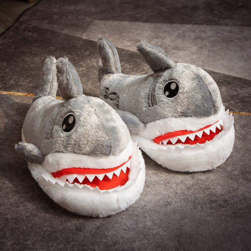 Kawaii Hamster Plush Pig Shark Slippers Stuffed Animal Slippers LIN76 - mkkawaiishop