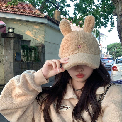 Bunny Rabbit Ear Fluffy Cap MK18988