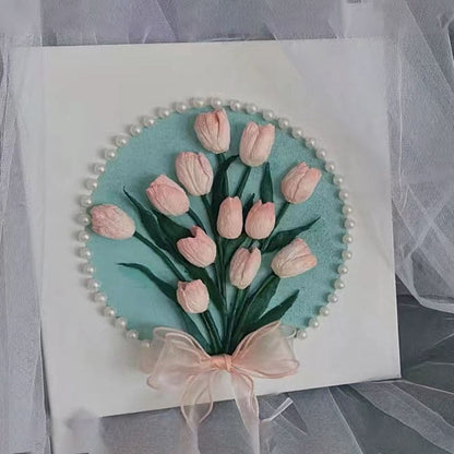 3D DIY Tulpenperlenmalerei Dekoration