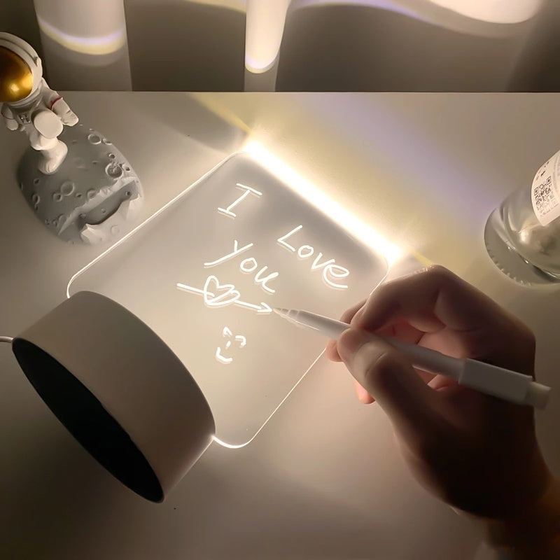 USB Led Love Night Message Board Lamp With PEN LIN80 - mkkawaiishop