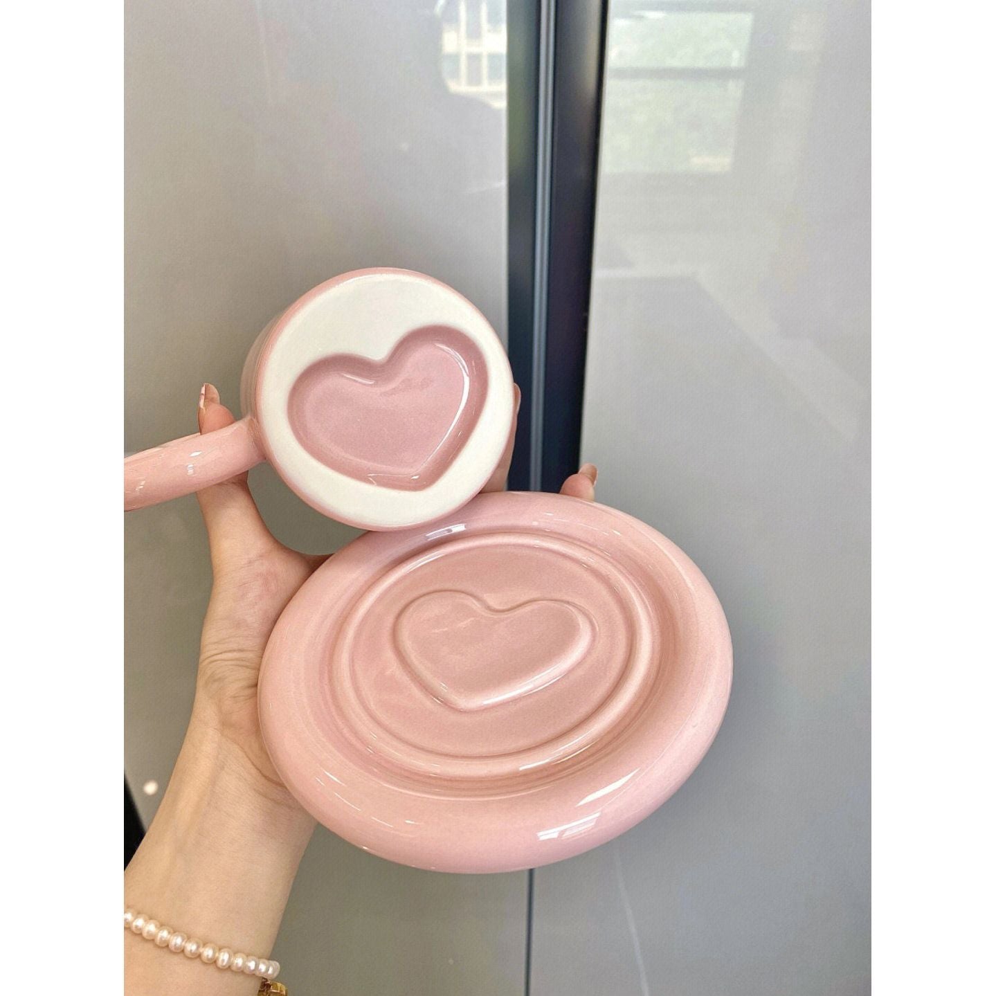 Heart-shaped Cup and Plate - Heartzcore